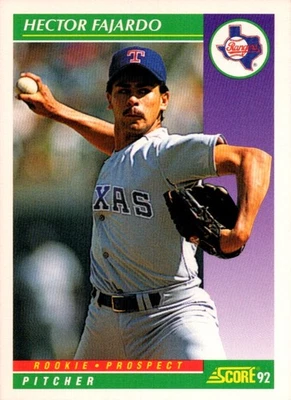 1992 Score Hector Fajardo Rookie Texas Rangers #842 - Image 1 of 2