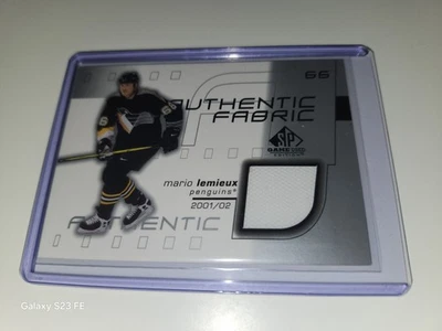 2001-02 Upper Deck Game Used Authentic Fabric - Mario Lemieux (GU) MEM - Image 1 of 4