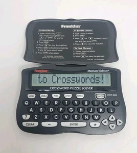 Franklin Handheld Electronic Crossword Puzzle Solver CWP-206 Tested Working - Bild 1 von 7