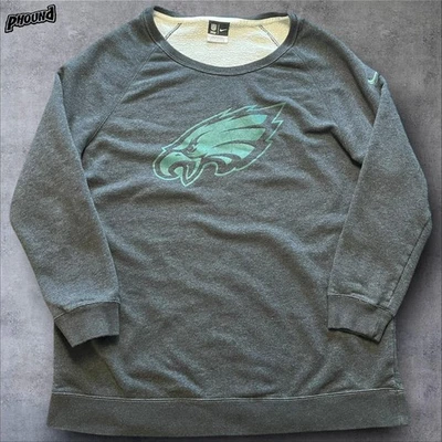 Suéter Philadelphia Eagles Mujer Grande Gris NFL Fútbol Nike Equipo Ropa Foto 1 de 4