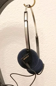 Sony MDR-4L1 Cuffie Stereo Dinamiche Vintage Funzionanti Giappone Rare Cuscini Blu  - Foto 1 di 3