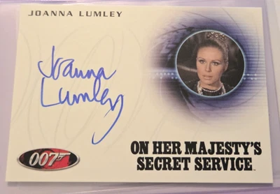 2010 James Bond Heroes & Villains Joanna Lumley English Girl A143 Autograph Card - Image 1 of 2