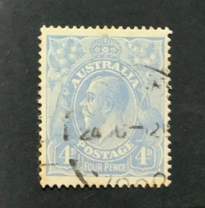 KGV 4d ULTRAMARINE SINGLE WMK PERF. V.F.U…, - Bild 1 von 2