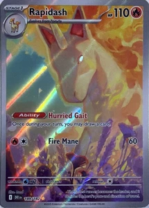 Pokemon TCG Rapidash - 189/182 Holofoil SV10: Destined Rivals Illustration Rare - Picture 1 of 2