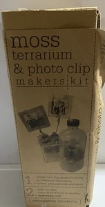 DIY Moss Terrarium & Photo Clip Makers Kit Makes 2 Terrariums - Picture 1 of 3