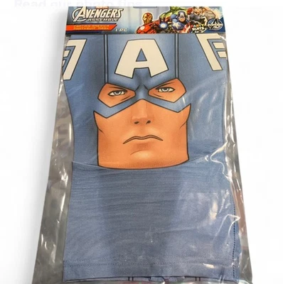 Captain America Partysuit Mask Marvel Avengers Assemble Halloween Costume K368 - Image 1 of 4