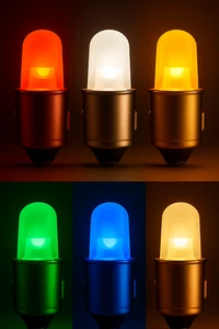 1x 12V LED BA7S Warm White Red Blue Tacho Instruments Lighting Cockpit Car - Picture 1 of 7