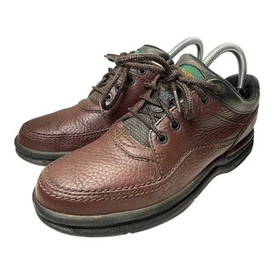 Rockport Brown & Black Leather Lace Up Pro Walker Comfort Shoes Size 8.5 - Image 1 of 4