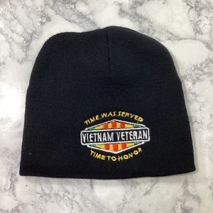 Vietnam Veteran Toboggan Beanie Cap Hat One Size Embroidered US Army NWOT - Picture 1 of 3