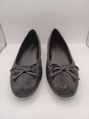 НОВЫЕ украшенные балетки White House Black Market — черные, размер 10, США - Изображение 1 из 4