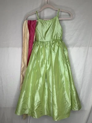 Sweet Beginnings Size 5 Flower Girl Dress W/ Two Toned Ribbon See Description. - Image 1 of 4