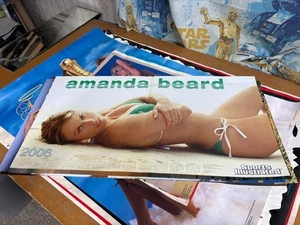 #426 Vintage Poster 28x15 2006 Sexy Blonde Amanda Beard Bikini Man Cave Pin Up - Picture 1 of 3
