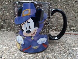 Disney Halloween Witch Minnie Mouse "Feelin' Spooky" Halloween Coffee Mug Cup