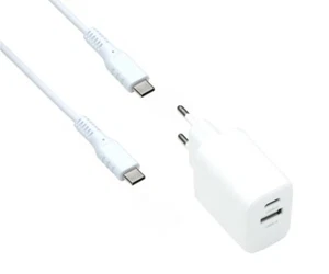 DINIC USB PD/QC 3.0 Ladeadapter inkl. C-C Kabel, 20W, 3,6V~5,9V/3A; 6~9V/2A; 9V~ - Bild 1 von 5