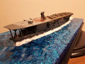 Japan WW2 Navy Kaga carrier with diorama 1:700 - Picture 1 of 9