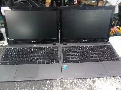 PIEZAS/REPARACIÓN Lote de 2 Chromebook Acer C720 (11.6", 16GB SSD, 2GB RAM, Celeron) Foto 1 de 4