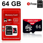 Micro SD Card SDHC SDXC Memory Card TF Class 10 64GB 128GB 256GB 1TB & Adapter