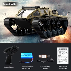 Remote Control Tracked Tank 6 Channel Off-Road RC Vehicle Simulation Model Car - Picture 1 of 14