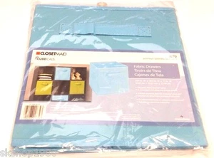 Fabric Drawer Closetmaid Closet Organizer Maid Use w/Cube Shelves Light Blue NEW - Picture 1 of 3