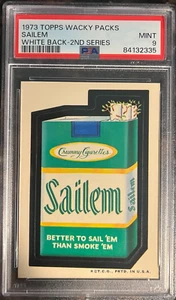 1973 Topps Wacky Packages Sailem 2nd Series White Back PSA 9 MINT Non-sport Card - Picture 1 of 4