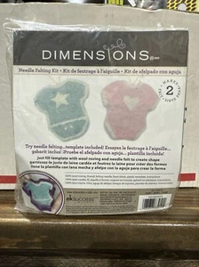 Dimensions Needle Felting Kit #72-73910 Baby ~ Set Of 2 Pink/Blue  ~ NOS - Picture 1 of 2