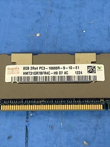 64GB (8X8GB)Hynix 8GB PC3 10600R DDR3 2RX4 ECC Server Memory HMT31GR7BFR4C-H9 - Picture 1 of 3