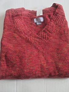 Damas Cuello en V Suéter Rojo Tango Talla XL Laura Scott Nuevo con Etiquetas - Imagen 1 de 3