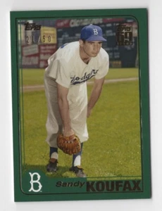 Sandy Koufax 2020 Topps Transcendent Through The Years VIP Party Card 2001 /50 - Picture 1 of 2