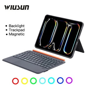 Wireless Bluetooth Keyboard Case for iPad Pro Air 11 2024 M2 M3 M4 Air 5 4 10.9" - Picture 1 of 29