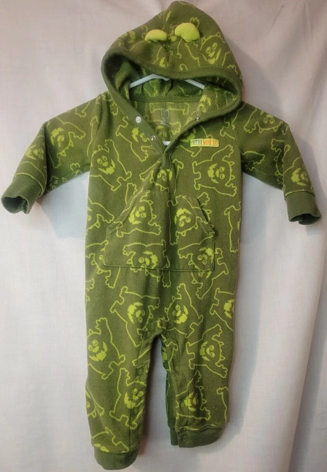 Little Monster One Piece Capucha con Cuernos Bebé Niño 18M Foto 1 de 4