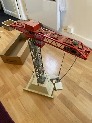 # J-0009 JOUET MONT BLANC Grue géante pivotante Téléguidée à piles  1960’s - Photo 1/4