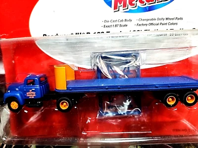 RTR 1/87 HO  Mini Metals Roadway IH R-190 Tractor  32' Covered Wagon Trailer BT - Image 1 of 4