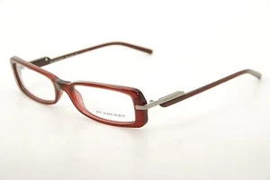 Raro Auténtico Burberry B 2009 3014 49mm Borgoña Monturas Gafas Italia - Imagen 1 de 12