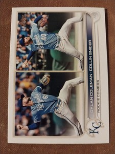 2022 DYLAN COLEMAN COLLIN SNIDER TOPPS UPDATE ROOKIE CARD RC #US147 KC ROYALS 
