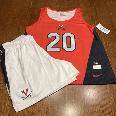 Nike Virginia Cavaliers женщин двусторонний лакросс Джерси и шорты размер M новый с Ярлыками - Изображение 1 из 4