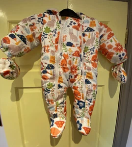 BABY PADDED ONE PIECE QUILTED OUTDOOR TRAVEL SUIT - BRAND NEW - Picture 1 of 11