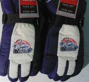 Chicago Blackhawks Winter Classic Gloves Nylon Insulated NHL Winter Ski SZ L NWT - Picture 1 of 4