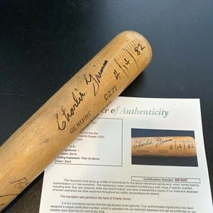 Charlie Grimm Single Signed Chicago Cubs Game Used Bat With JSA COA - Picture 1 of 9