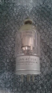 (1 pieza) JAN-4C35A, ELECTRONIO iNC, TUBO ELECTRON  - Imagen 1 de 1