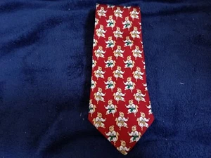 Brooks Brothers Makers Silk Men's Necktie, Karate Fighting Animals, 3 1/2"wide - Picture 1 of 1
