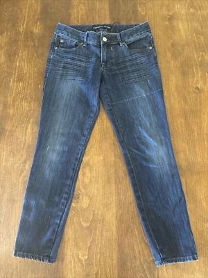 EXPRESS Jeans Womens 4r Blue Ankle Leggings Stella Low Rise Zipper Ankle Stretch - Image 1 of 4