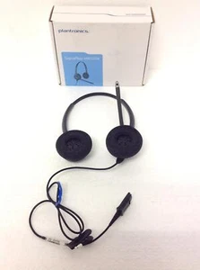 NEW Plantronics SupraPlus HW261N Over-The-Head Wired Headset WORKS FREE SHIPPING - Afbeelding 1 van 11