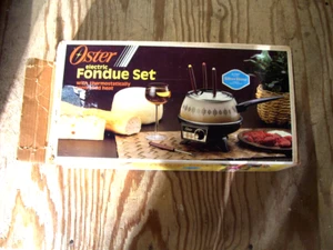 Vintage Oster Electric Fondue Set Model 681-47 In Original Box Very Clean - Picture 1 of 10