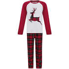 Tokyo Laundry Reindeer 2 Piece Boys Christmas Pyjama Set - Red