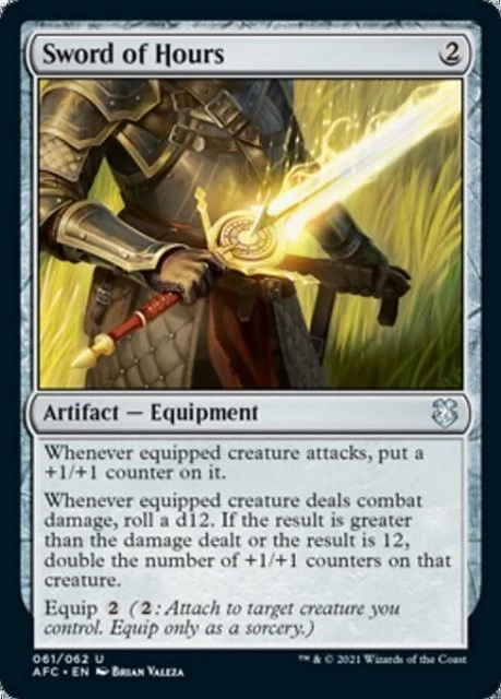 MTG - SWORD OF HOURS - Forgotten Realms Commander (U) - Image 1 of 1