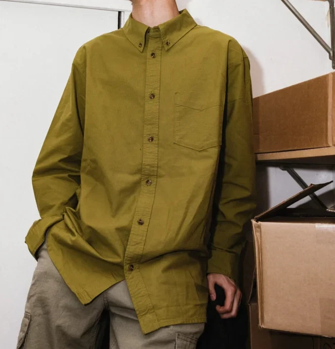 NIKE Life Long Sleeve Oxford Button Down Men's X-Small XS Shirt Gray SB Skate