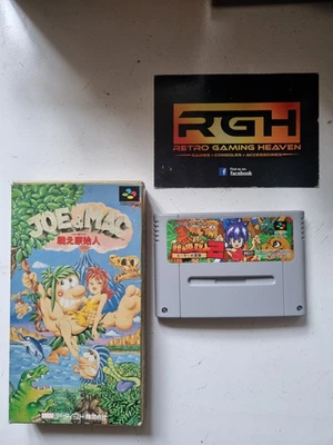JOE & MAC 1 + 2 CONGO'S CAPER SUPER FAMICOM NINTENDO JAP SNES GAMES GOOD CON - Image 1 of 4