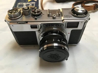 Cámara telémetro Nikon S2 35 mm + Nikkor-HC 50 mm F/2-limpio estado de funcionamiento Foto 1 de 4