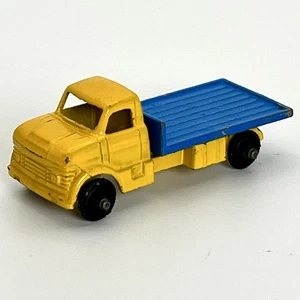 Vintage Lone Star Tuf-Tots Flatbed Truck Diecast Toy Yellow Blue 1960’s UK - Picture 1 of 7