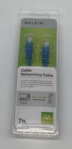 Belkin CAT5e Networking Cable Blue 7 Ft. Brand New - Photo 1/6